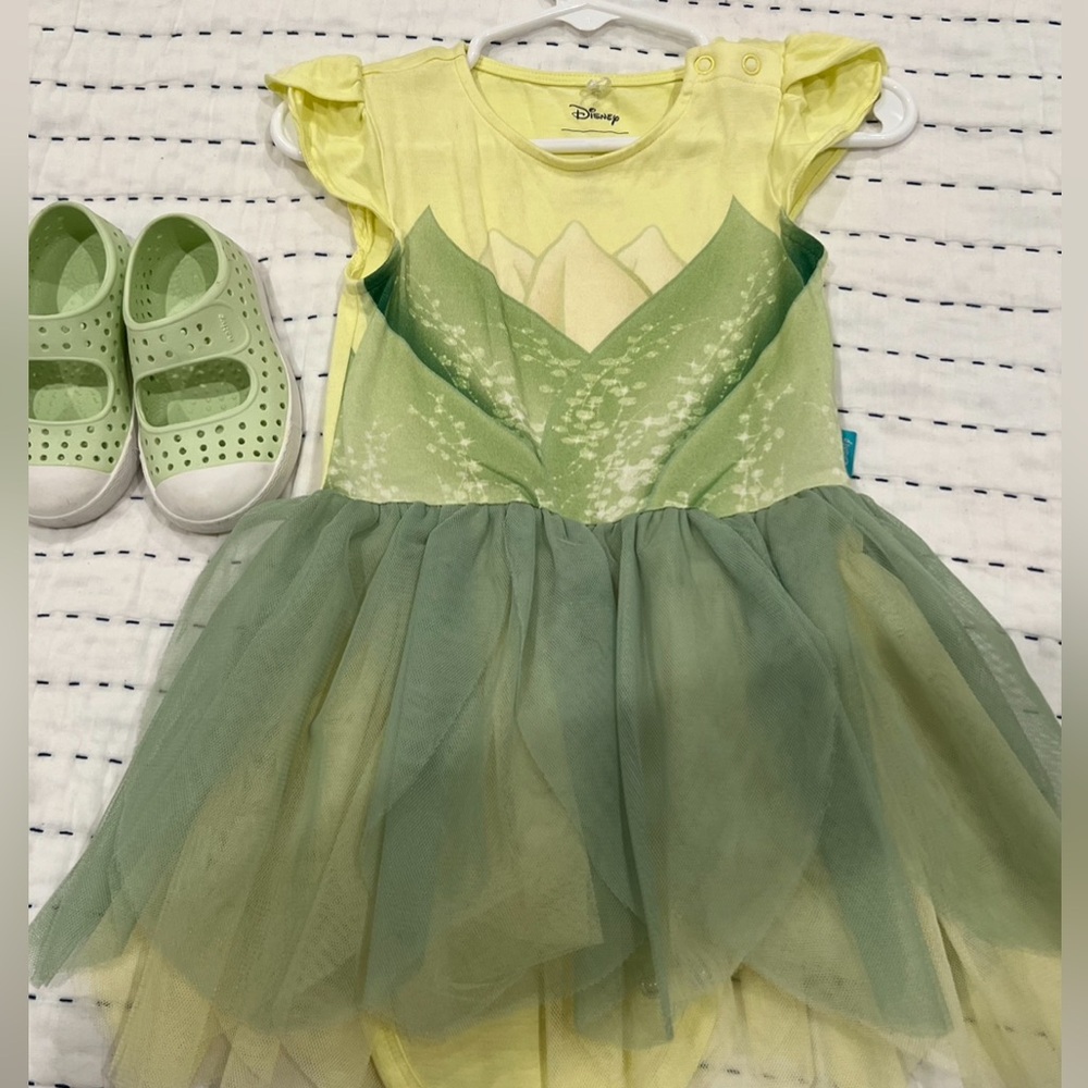 Posh Peanut Disney Tiana Bodysuit Dress - 2t